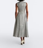 Safiyaa Ornette tweed midi dress