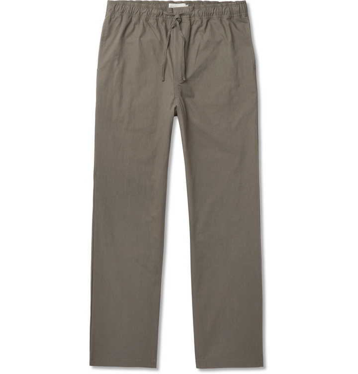 Photo: Satta - Kai Cotton Drawstring Trousers - Gray