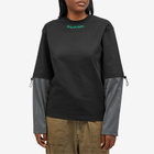 Pleasures Women's Furniture Long Sleeve T-Shirt in Black