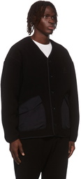 Gramicci Black Boa Fleece Cardigan