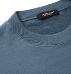 Undercover - Fallen Man Printed Loopback Cotton-Jersey Sweatshirt - Blue