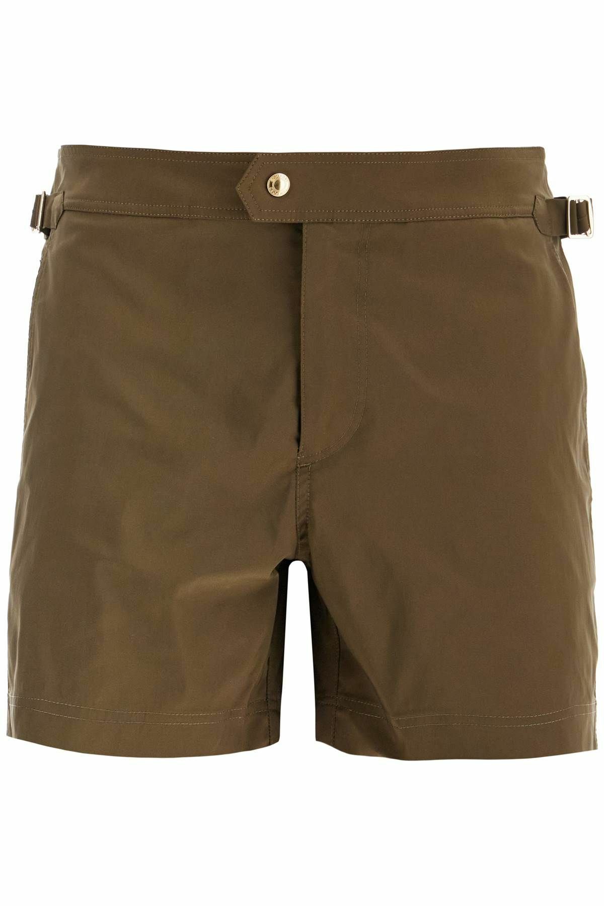 TOM FORD high-waisted military green polyester swimsuit Green