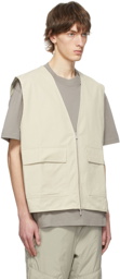 Essentials Beige Cotton Vest