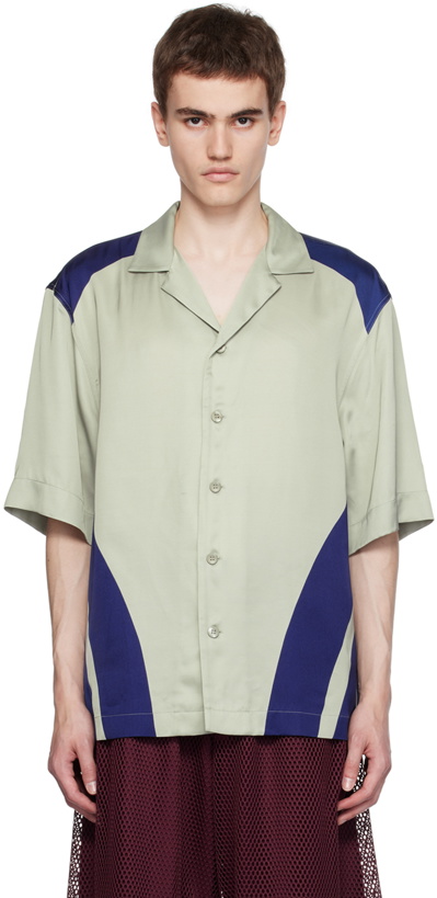 Photo: Dries Van Noten Gray Printed Shirt