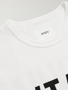 WTAPS - Banner Logo-Print Cotton-Jersey T-Shirt - White