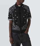 Amiri Bandana cotton bowling shirt