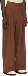 Bonsai Burgundy Loose-Fit Trousers