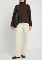 Rag & Bone Ingrid Ribbed Wool Jumper Brown