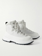 Canada Goose - Journey Rubber and Nubuck-Trimmed Full-Grain Leather Hiking Boots - White