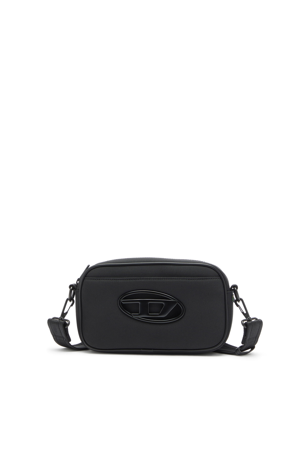 Diesel Holi-D - Crossbody in nylon with internal pocket - Crossbody Bags - Unisex - Black