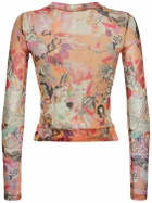 MARCO RAMBALDI Second Skin Printed Mesh Top