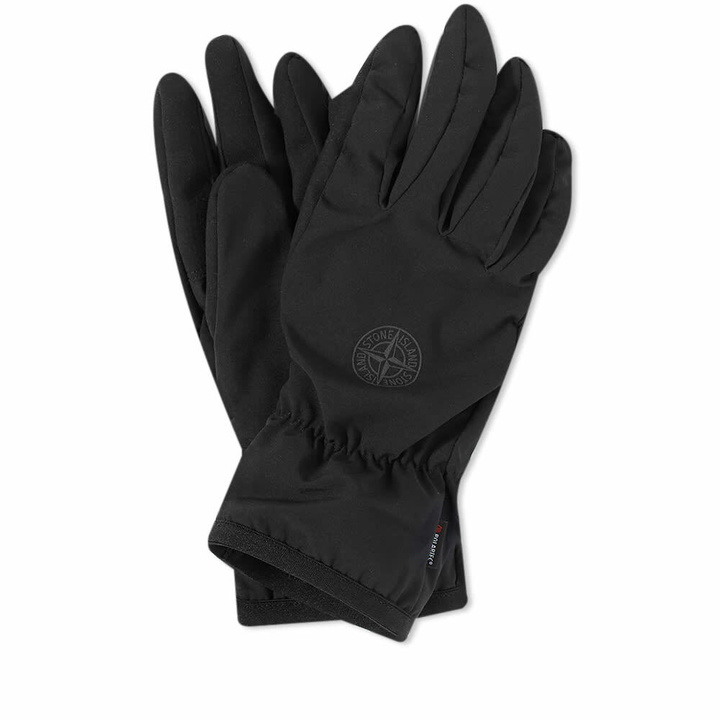 Photo: Stone Island Men's Polartec Patch Glove in Black