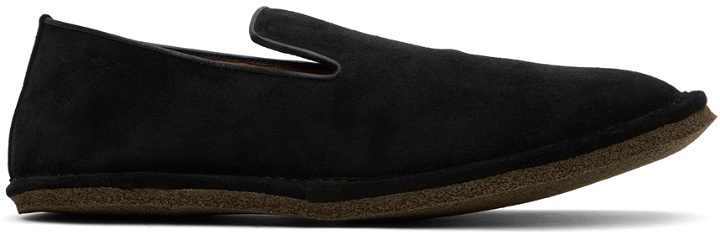 Photo: Dries Van Noten Black Slip-On Loafers