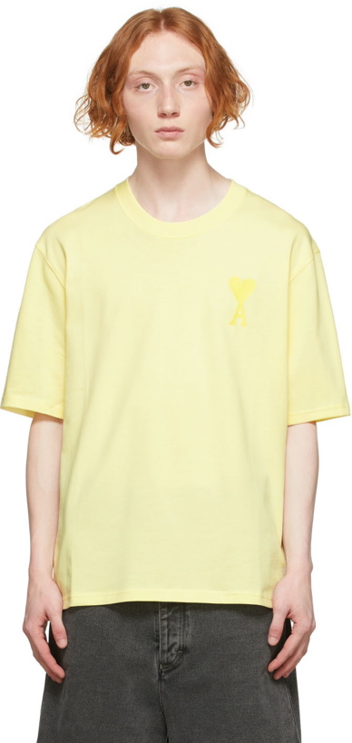 Photo: AMI Paris Yellow Ami De Cœur T-Shirt