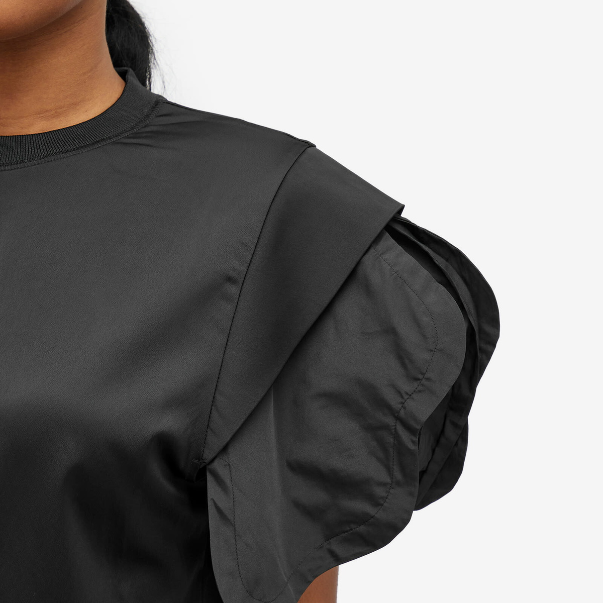 TOGA Women's Stretch Satin Top 1 in Black Toga Pulla