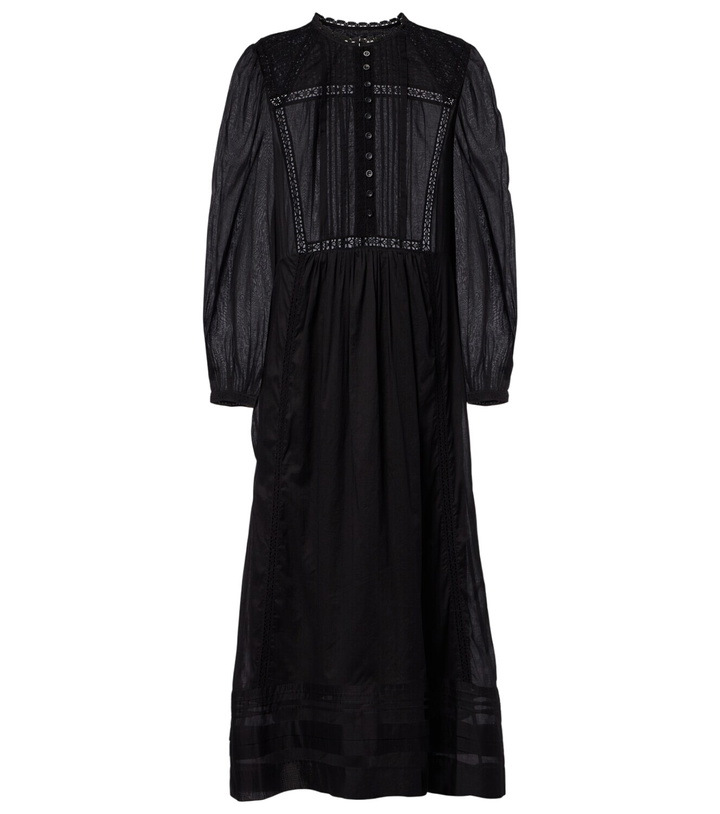 Photo: Marant Etoile Gisela lace-trimmed cotton maxi dress