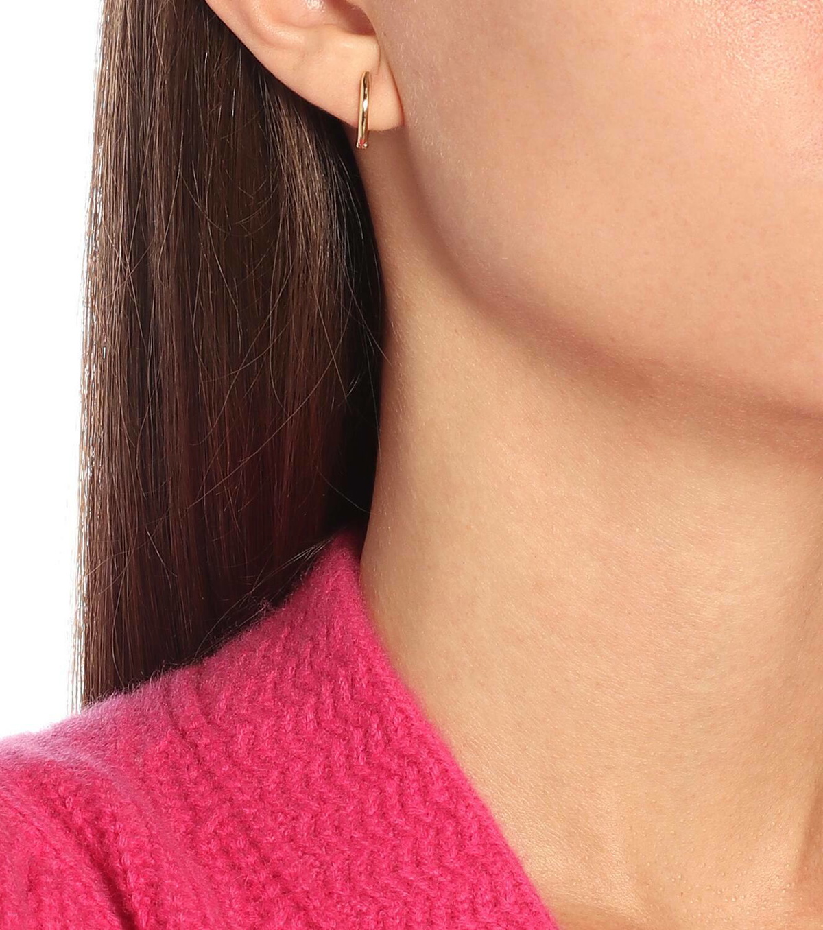 Melissa Kaye Cristina Small 18kt gold hoop earrings