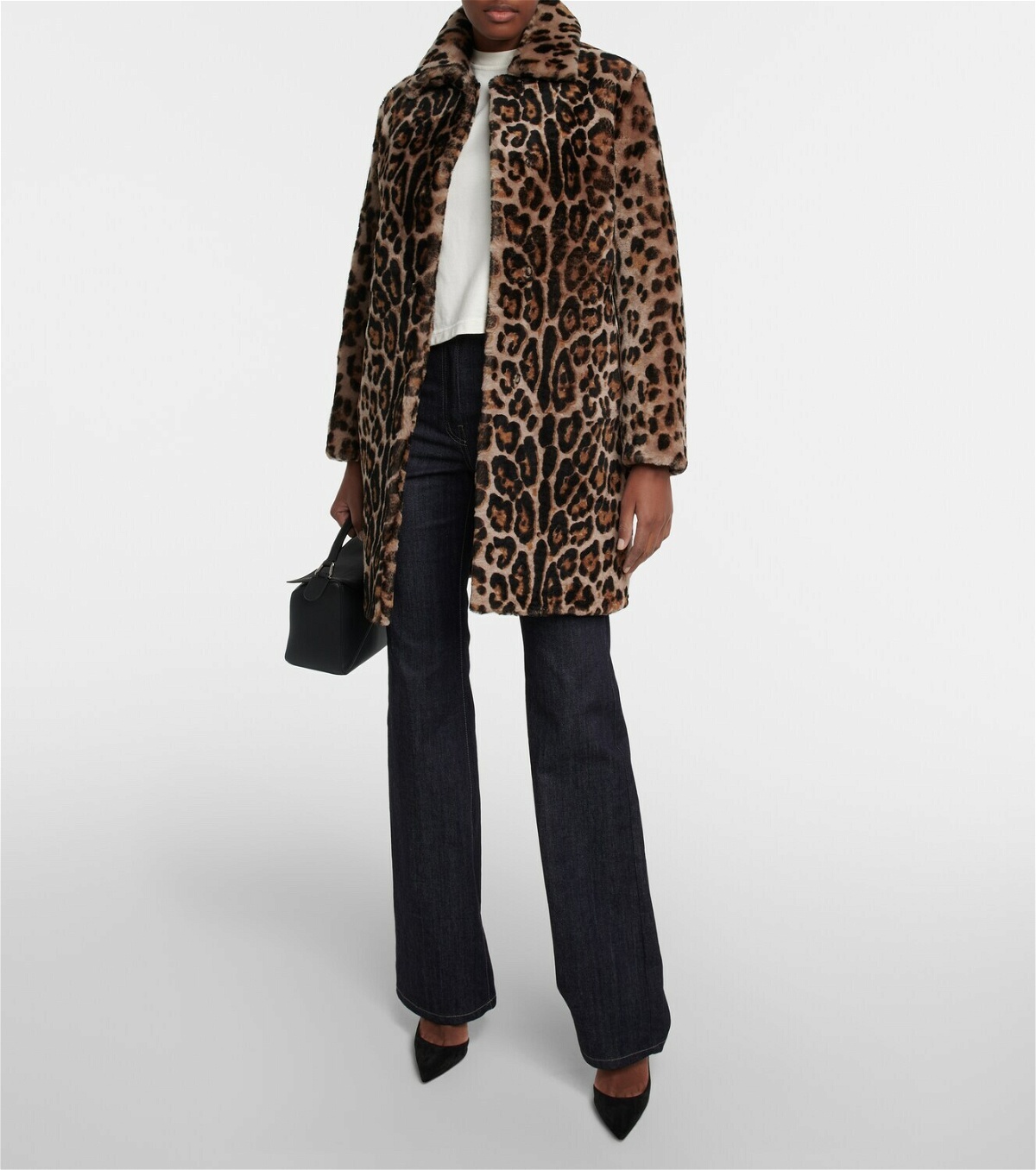 Nili Lotan - Thierry leopard-print shearling coat Nili Lotan