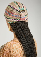 Missoni Metallic Zigzag-intarsia Knitted Head Wrap - Beige - One Size
