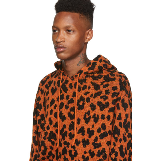 Leopard hot sale hoodie men