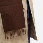 Norse Projects Men's Moon Lambswool Scarf in Heathland Brown