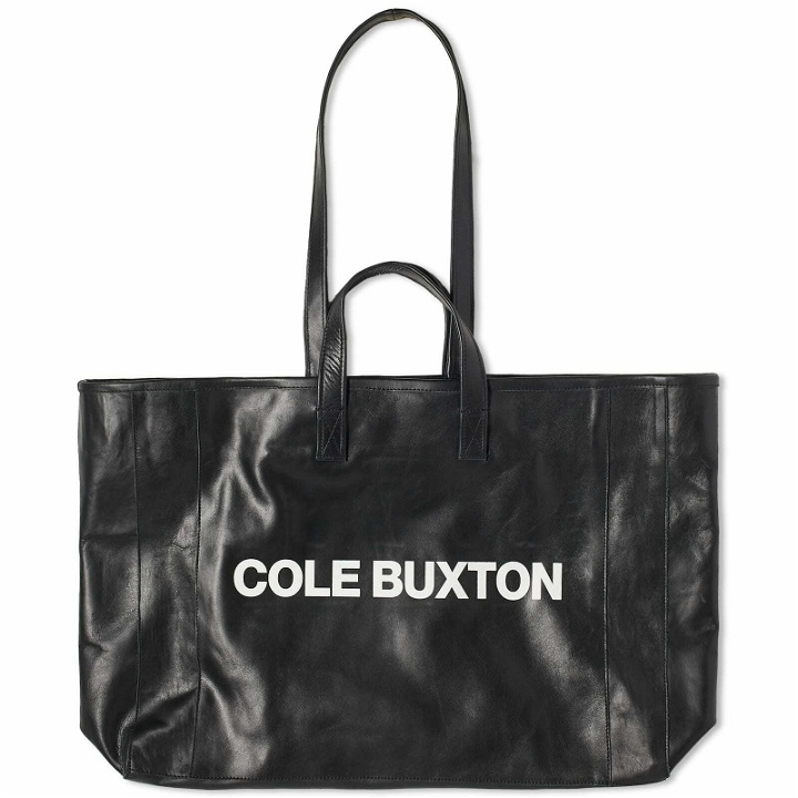 Photo: Cole Buxton Men's Leather Tote Bag L in Black
