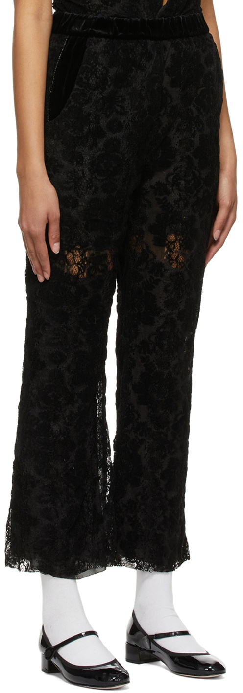 Renli Su Black Nylon Trousers
