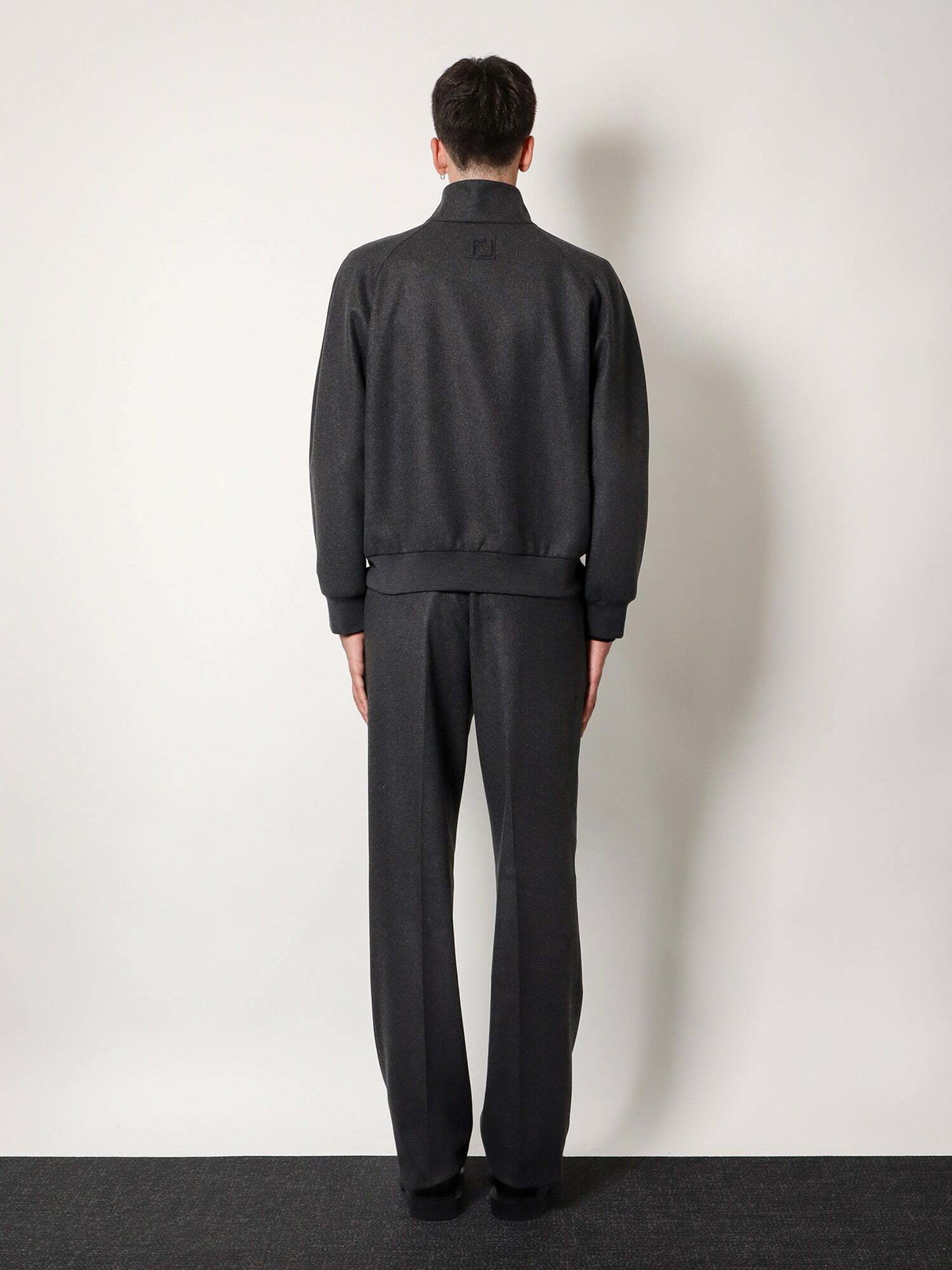 Fendi Men's Formal Wool and Cotton Blazer Grey