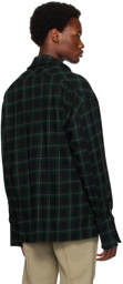 Greg Lauren Green Plaid Shirt