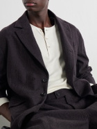 Kaptain Sunshine - Brushed-Wool Suit Jacket - Brown