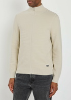 PS Paul Smith Waffle-knit Cotton Cardigan Ecru