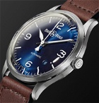 Bell & Ross - BR V1-92 Automatic 38.5mm Steel and Leather Watch - Blue