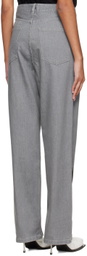 Sia Arnika Gray Print Baggy Jeans