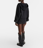 The Attico Cotton jersey sweatshirt dress