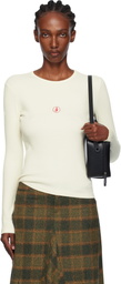 JW Anderson Off-White Anchor Embroidery Underpinning T-shirt