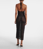 Courrèges Holistic sheer cotton midi dress