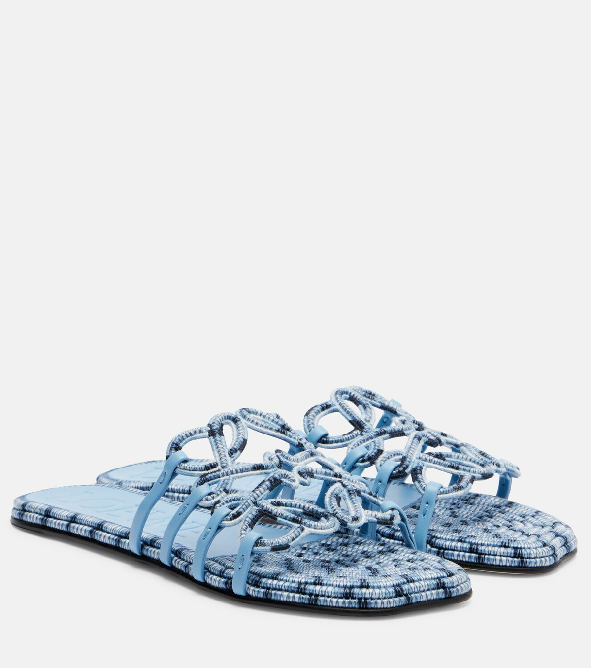 Loewe Paula's Ibiza Petal Anagram canvas slides