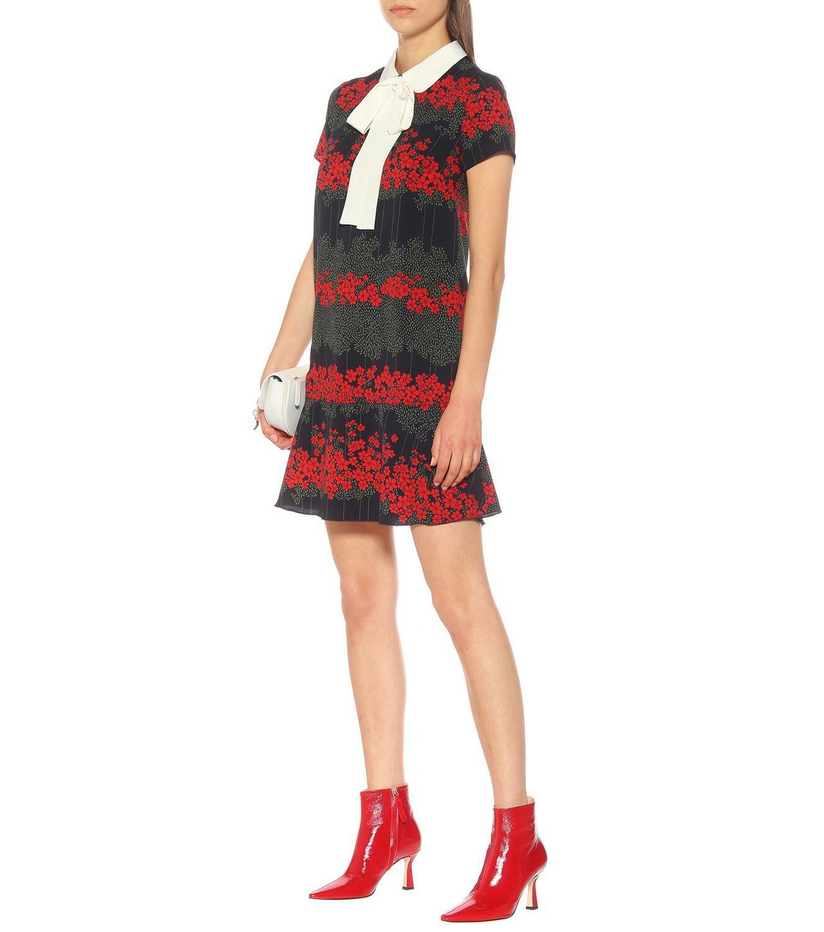 REDValentino REDValentino floral crêpe minidress