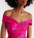 Marmar Halim Off-shoulder bustier gown