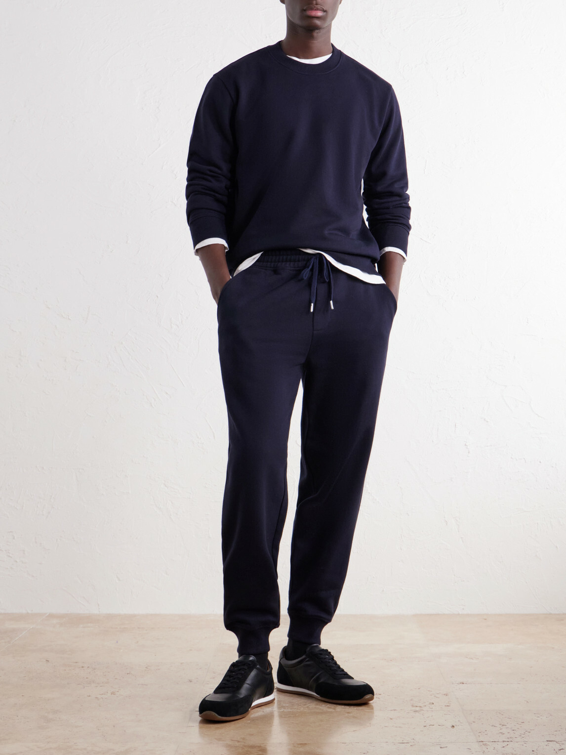 Slowear - Zanone Cotton and Cashmere-Blend Jersey Sweatshirt - Blue