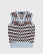 Fred Perry Jacquard Tank Blue - Mens - Vests