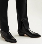 Fear of God for Ermenegildo Zegna - Croc-Effect Leather Chelsea Boots - Black
