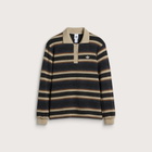 Adidas Women's Striped Polo Knit Jumper in Black