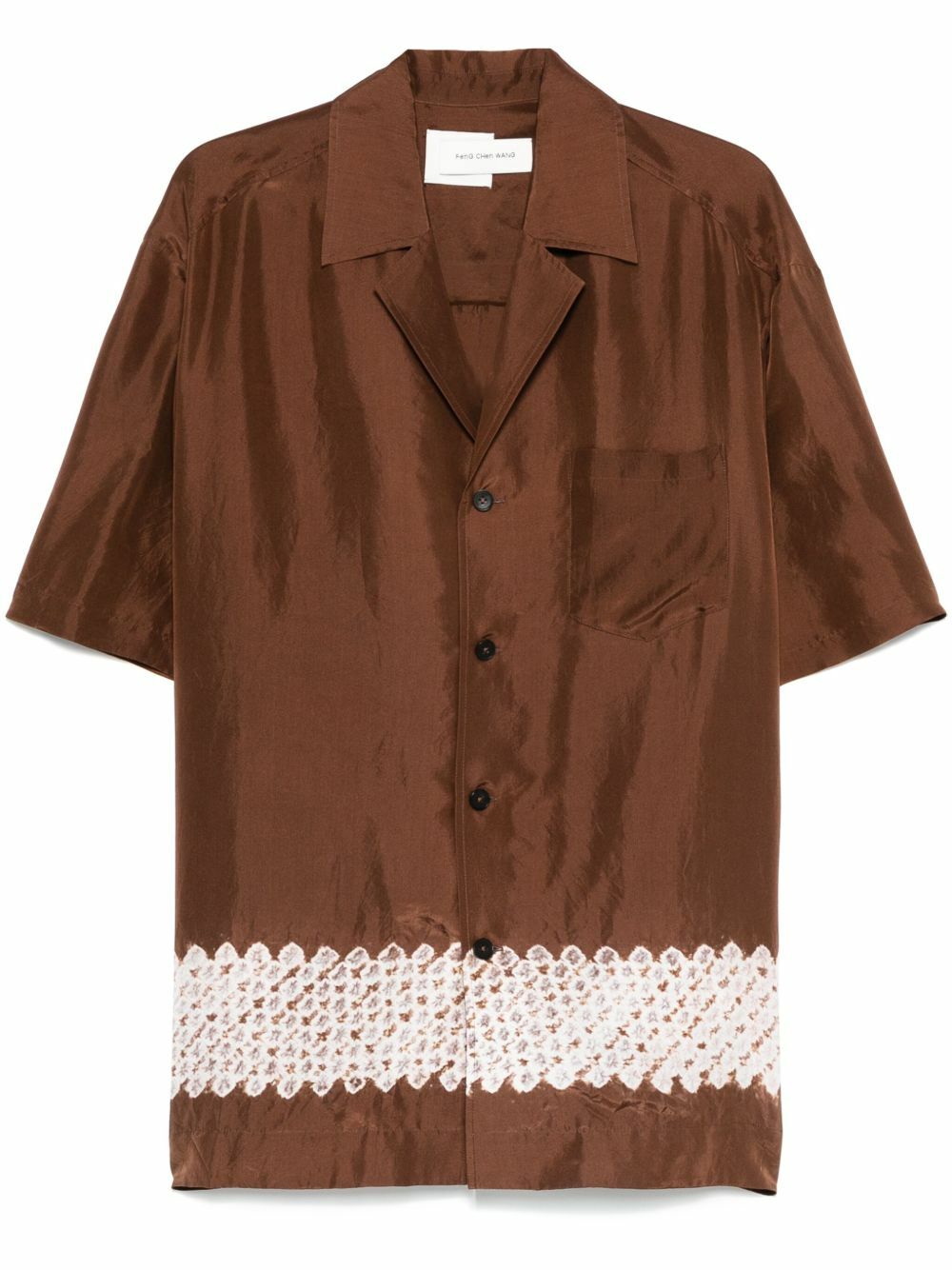 feng-chen-wang-brown-contrast-stripe-silk-shirt-feng-chen-wang