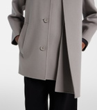 'S Max Mara Scarf-detail virgin wool coat