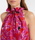Max Mara Cartone printed silk maxi dress
