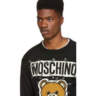 Moschino Black Big Teddy Bear Crewneck Sweater