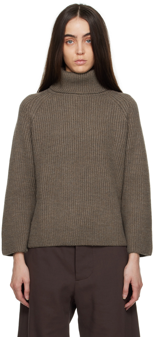 Mark Kenly Domino Tan Studio Brown Karlotta Turtleneck