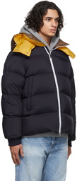 Moncler Navy Loeb Down Jacket