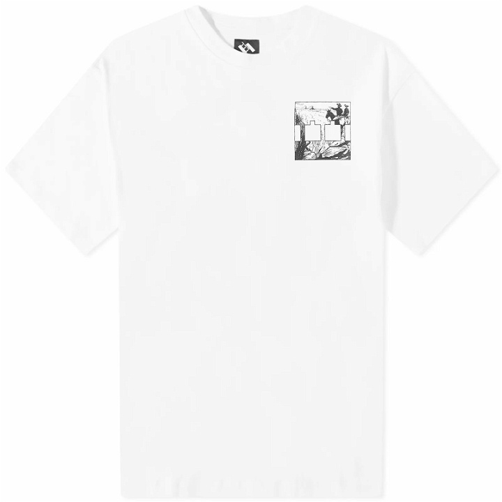 Photo: The Trilogy Tapes Men's Two Dark Humps T-Shirt in White